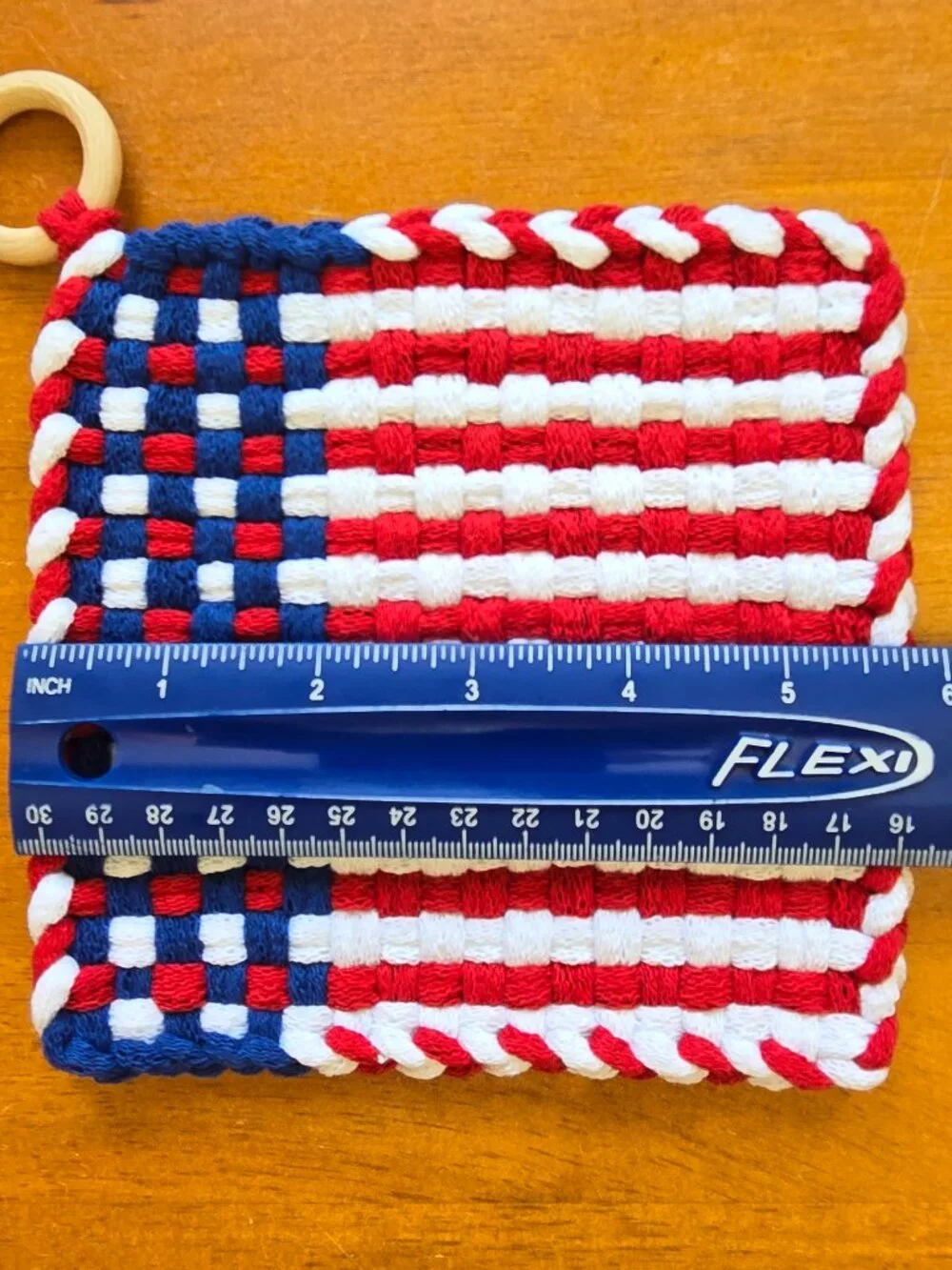 Set of 2 Handmade Artisan Woven Loomed Irish American Hot Pads Trivets Décor